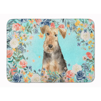 "Caroline's Treasures Airedale Terrier Machine Washable Memory Foam Mat doormats, Multicolor"