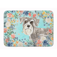 "Caroline's Treasures Schnauzer #1 Machine Washable Memory Foam Mat doormats, Multicolor"