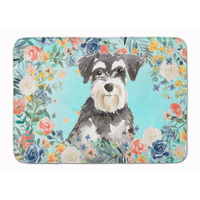 "Caroline's Treasures Schnauzer #2 Machine Washable Memory Foam Mat doormats, Multicolor"