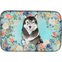 "Caroline's Treasures CK3419DDM Alaskan Malamute dish-drying-mats, 14 x 21, Multicolor"