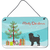 "Caroline's Treasures Affenpinscher Christmas Tree Door Hanging Prints wall-decor, Multicolor"
