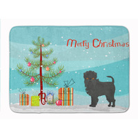 "Caroline's Treasures Affenpinscher Christmas Tree Machine Washable Memory Foam Mat doormats, Multicolor"