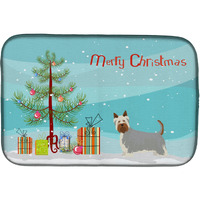 "Caroline's Treasures Australian Silky Terrier Christmas dish-drying-mats, 14 x 21, Multicolor"