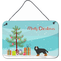 "Caroline's Treasures Cavalier King Charles Spaniel Tricolor Christmas Tree Door Hanging Prints wall-decor, Multicolor"