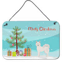 "Caroline's Treasures Danish Spitz Christmas Tree Door Hanging Prints wall-decor, Multicolor"