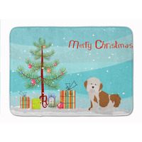 "Caroline's Treasures Havanese Christmas Tree Machine Washable Memory Foam Mat doormats, Multicolor"