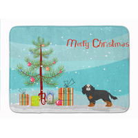 "Caroline's Treasures Cavalier King Charles Spaniel Christmas Tree Machine Washable Memory Foam Mat doormats, Multicolor"