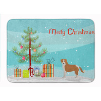 "Caroline's Treasures Kromfohrlnder Christmas Tree Machine Washable Memory Foam Mat doormats, Multicolor"