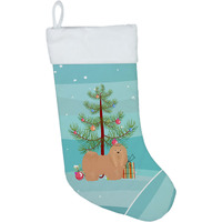 "Caroline's Treasures Tan Lhasa Apso Tree christmas-stockings, Multicolor"