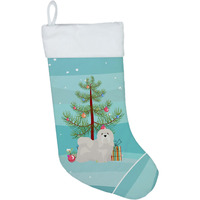 "Caroline's Treasures White Lhasa Apso Tree christmas-stockings, Multicolor"