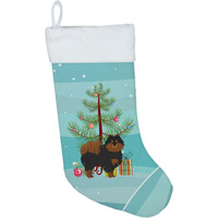 "Caroline's Treasures Pomeranian Tree christmas-stockings, Multicolor"