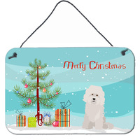 "Caroline's Treasures Bolognese Christmas Tree Door Hanging Prints wall-decor, Multicolor"