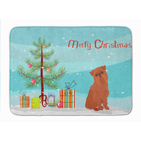 "Caroline's Treasures Brussels Griffon Christmas Tree Machine Washable Memory Foam Mat doormats, Multicolor"