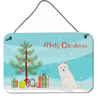 "Caroline's Treasures Danish Spitz Christmas Tree Door Hanging Prints wall-decor, Multicolor"