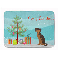 "Caroline's Treasures Persian Chihuahua Christmas Tree Machine Washable Memory Foam Mat doormats, Multicolor"