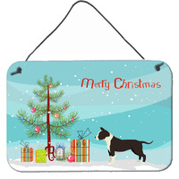 "Caroline's Treasures American Staffordshire Terrier Christmas Tree Door Hanging Prints wall-decor, Multicolor"
