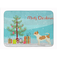 "Caroline's Treasures Chihuahua Christmas Tree Machine Washable Memory Foam Mat doormats, Multicolor"