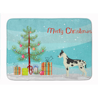 "Caroline's Treasures Dane Christmas Tree Machine Washable Memory Foam Mat doormats, Multicolor"
