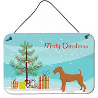 "Caroline's Treasures Irish Terrier Christmas Tree Door Hanging Prints wall-decor, Multicolor"