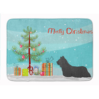 "Caroline's Treasures Skye Terrier Christmas Tree Machine Washable Memory Foam Mat doormats, Multicolor"