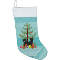 "Caroline's Treasures Akita Shepherd Black and Tan Tree christmas-stockings, Multicolor"
