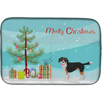 "Caroline's Treasures CK3803DDM Beaglier #2 Christmas Tree dish-drying-mats, 14 x 21, Multicolor"