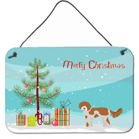 "Caroline's Treasures Cavapoo Christmas Tree Door Hanging Prints wall-decor, Multicolor"