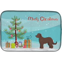 "Caroline's Treasures CK3838DDM Brown Goldendoodle Christmas Tree dish-drying-mats, 14 x 21, Multicolor"