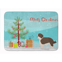 "Caroline's Treasures Havapoo #1 Christmas Tree Machine Washable Memory Foam Mat doormats, Multicolor"