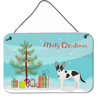 "Caroline's Treasures Jackhuahua Christmas Tree Door Hanging Prints wall-decor, Multicolor"