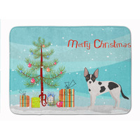 "Caroline's Treasures Jackhuahua Christmas Tree Machine Washable Memory Foam Mat doormats, Multicolor"