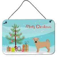 "Caroline's Treasures Tan Jug Christmas Tree Door Hanging Prints wall-decor, Multicolor"