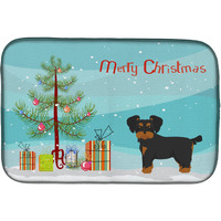 "Caroline's Treasures CK3856DDM Morkie Christmas Tree dish-drying-mats, 14 x 21, Multicolor"