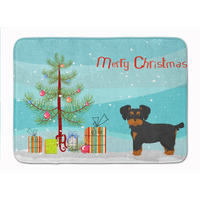 "Caroline's Treasures Morkie Christmas Tree Machine Washable Memory Foam Mat doormats, Multicolor"