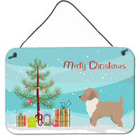 "Caroline's Treasures Yorkiepoo #2 Christmas Tree Door Hanging Prints wall-decor, Multicolor"