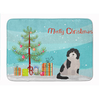 "Caroline's Treasures Cavachon #3 Christmas Tree Machine Washable Memory Foam Mat doormats, Multicolor"