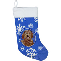 "Caroline's Treasures Labradoodle Winter Snowflakes christmas-stockings, Multicolor"