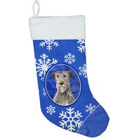 "Caroline's Treasures Irish Wolfhound Winter Snowflakes christmas-stockings, Multicolor"