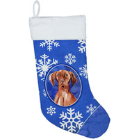 "Caroline's Treasures Vizsla Winter Snowflakes christmas-stockings, Multicolor"