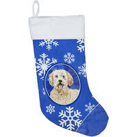 "Caroline's Treasures Goldendoodle Winter Snowflakes christmas-stockings, Multicolor"