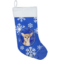 "Caroline's Treasures Winter Snowflakes Chihuahua christmas-stockings, Multicolor"