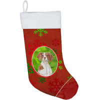 "Caroline's Treasures Snowflakes Brittany Spaniel christmas-stockings, Multicolor"