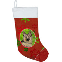 "Caroline's Treasures Snowflakes German Shepherd christmas-stockings, Multicolor"