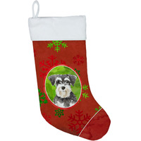 "Caroline's Treasures Snowflakes Schnauzer #2 christmas-stockings, Multicolor"