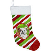 "Caroline's Treasures Snowflakes English Bulldog christmas-stockings, Multicolor"