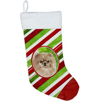 "Caroline's Treasures Snowflakes Pomeranian christmas-stockings, Multicolor"