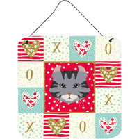 "Caroline's Treasures American Curl Cat Love Door Hanging Prints wall-decor, Multicolor"