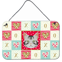 "Caroline's Treasures American Shorthair Cat Love Door Hanging Prints wall-decor, Multicolor"