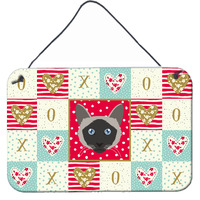 "Caroline's Treasures Balinese Cat Love Door Hanging Prints wall-decor, Multicolor"