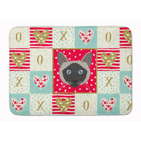 "Caroline's Treasures Balinese Cat Love Machine Washable Memory Foam Mat doormats, Multicolor"